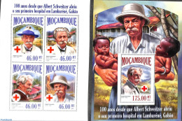 Mozambique 2013 Albert Schweitzer 2 S/s, Mint NH, Health - History - Health - Netherlands & Dutch - Géographie