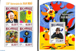 Mozambique 2013 Joan Miro 2 S/s, Mint NH, Art - Modern Art (1850-present) - Paintings - Mozambique
