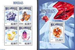Mozambique 2013 Minerals 2 S/s, Mint NH, History - Geology - Mozambique