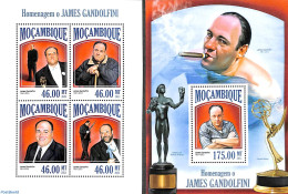 Mozambique 2013 James Gandolfini 2 S/s, Mint NH, Performance Art - Movie Stars - Acteurs