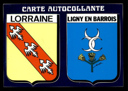 55 - LIGNY-EN-BARROIS - CARTE AUTOCOLLANTE - BLASONS - Ligny En Barrois