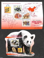 Guinea Bissau 2015 Hong Kong 2015 2 S/s, Mint NH, Nature - Various - Animals (others & Mixed) - Cat Family - Philately.. - Aardrijkskunde