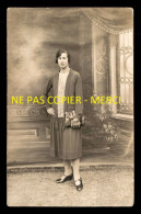 51 - SERMAIZE-LES-BAINS - FEMME - PHOTOGRAPHE ANGELY POUSSY - CARTE PHOTO ORIGINALE - Sermaize-les-Bains