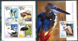 Guinea Bissau 2015 Water Birds 2 S/s, Mint NH, Nature - Birds - Guinea-Bissau