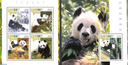 Guinea Bissau 2015 Pandas 2 S/s, Mint NH, Nature - Wild Mammals - Pandas - Guinée-Bissau