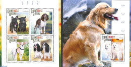 Guinea Bissau 2015 Dogs 2 S/s, Mint NH, Nature - Dogs - Guinée-Bissau