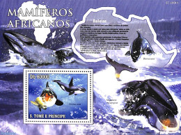 Sao Tome/Principe 2010 Sea Mammals S/s, Mint NH, Nature - Sea Mammals - Sao Tome Et Principe