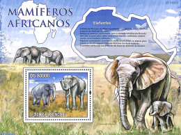 Sao Tome/Principe 2010 Elephants S/s, Mint NH, Nature - Elephants - Wild Mammals - Sao Tome And Principe
