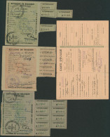 Militaria - Petit Lot (Fin De Guerre 40-45) Ticket De Rationnement (Tournai) + Carte D'évacué + Autorisation - Documents Historiques