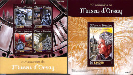 Sao Tome/Principe 2016 Museé D'Orsay 2 S/s, Mint NH, Art - Modern Art (1850-present) - Museums - Musea