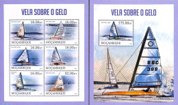 Mozambique 2013 Candle On The Ice 2 S/s, Mint NH, Sport - Transport - Sailing - Ships And Boats - Sailing