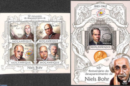 Mozambique 2013 Niels Bohr 2 S/s, Mint NH, History - Science - Nobel Prize Winners - Physicians - Nobel Prize Laureates