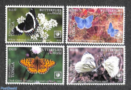 Tonga 2020 Butterflies 4v, Mint NH, Nature - Butterflies - Autres & Non Classés