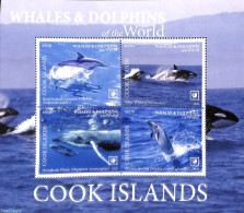 Cook Islands 2020 Whales & Dolphins 4v M/s, Mint NH, Nature - Sea Mammals - Autres & Non Classés