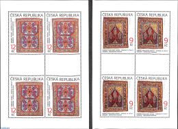 Czech Republic 2003 Carpets 2 M/s, Mint NH, Various - Textiles - Autres & Non Classés