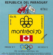 Paraguay 1976 Olympic Games S/s, SPECIMEN (MUESTRA), Mint NH, Sport - Olympic Games - Paraguay