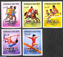 Upper Volta 1976 Olympic Winners 5v, Black Overprints (proofs), Mint NH, Sport - Olympic Games - Other & Unclassified