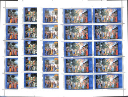 Vatican 2000 Sixtine Chapel 4 M/s (=10 Sets), Mint NH, Art - Paintings - Unused Stamps