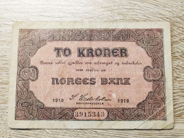 Norway 2 Kroner 1918 - Norvège