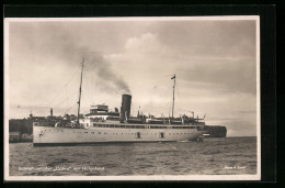 AK Schnelldampfer Cobra Vor Helgoland  - Steamers