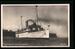 AK Schnelldampfer Kaiser Vor Helgoland  - Steamers