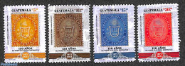 Guatemala 2021 150 Years Stamps 4v, Mint NH, Stamps On Stamps - Postzegels Op Postzegels