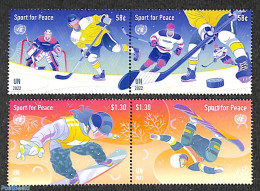 United Nations, New York 2022 Sport For Peace 4v (2x[:]), Mint NH, Sport - Fun Sports - Ice Hockey - Sport (other And .. - Hockey (sur Glace)
