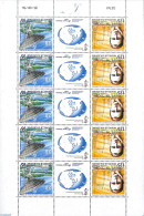 New Caledonia 1996 Telecommunication M/s, Mint NH, Science - Various - Telecommunication - Maps - Neufs