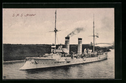 AK Kriegsschiff SMS Ariadne Im Kanal  - Guerre