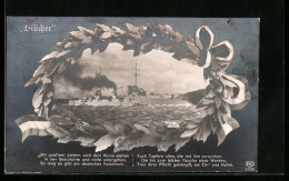 AK Kriegsschiff SMS Blücher Macht Fahrt  - Guerre