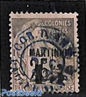 Martinique 1888 15c On 25c, Used, Used Stamps - Other & Unclassified