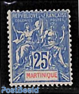 Martinique 1899 25c, Stamp Out Of Set, Unused (hinged) - Autres & Non Classés