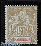 Martinique 1899 50c, Stamp Out Of Set, Unused (hinged) - Autres & Non Classés