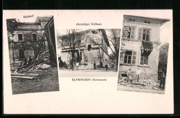 CPA Elfringen, La Gare, Ehemaliges Zollhaus, Ruines  - Other & Unclassified