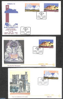 Malta 1983 Europa 2v, Diff FDC's, First Day Cover, History - Europa (cept) - History - Malte