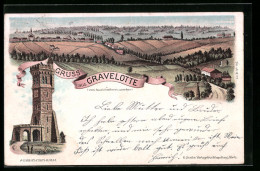 Lithographie Gravelotte, Vom Aussichtsthurm Gesehen  - Autres & Non Classés