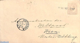 Netherlands - Various Cancellations 1890 Envelope 12.5c From NUMANSDORP (naamstempel) To Unter Döbling, Postal History - Other & Unclassified