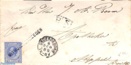 Netherlands - Various Cancellations 1889 Letter From UITHUISTERMEEDEN (naamstempel) Via ONDERDENDAM (kleinrond) To Mep.. - Other & Unclassified