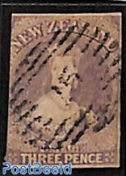 New Zealand 1862 3d, WM Star, Used, Used Stamps - Gebraucht