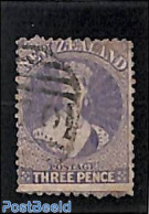 New Zealand 1864 3d, WM Star, Used, Used Stamps - Oblitérés