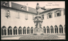 CPA Colmar, Museum Unterlinden Avec Monument  - Colmar