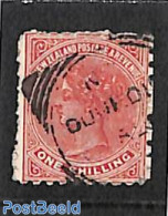 New Zealand 1882 1sh, Perf. 10, Used, Used Stamps - Gebruikt