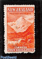 New Zealand 1902 5sh, WM Sidewards, Perf. 14, Used, Used Stamps - Used Stamps