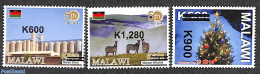 Malawi 2021 Overprints 3v, Mint NH, Nature - Religion - Animals (others & Mixed) - Christmas - Christmas