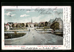 CPA Mülhausen I. E., Rhein-Rhône Canal Avec Anlagen  - Autres & Non Classés