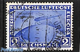 Germany, Empire 1933 2M Chicagofahrt, Used, Used Stamps, Transport - Zeppelins - Gebraucht