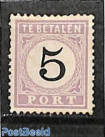 Suriname, Colony 1886 Postage Due 5c, Type I, Stamp Out Of Set, Unused (hinged) - Other & Unclassified