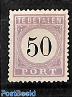 Suriname, Colony 1886 Postage Due 50c, Type II, Stamp Out Of Set, Unused (hinged) - Other & Unclassified
