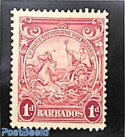 Barbados 1938 1d, Without Postage & Revenue, Stamp Out Of Set, Unused (hinged) - Barbades (1966-...)