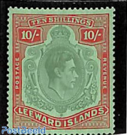 Leeward Islands 1938 10sh, Stamp Out Of Set, Unused (hinged) - Leeward  Islands